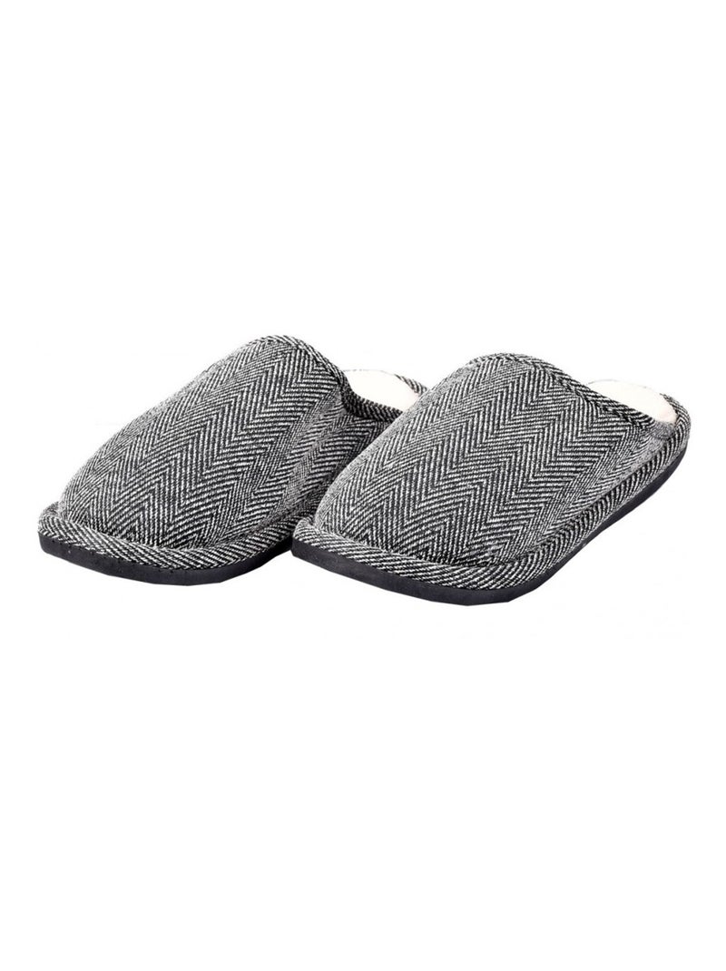 Pantoufle homme premium Gris - Kiabi