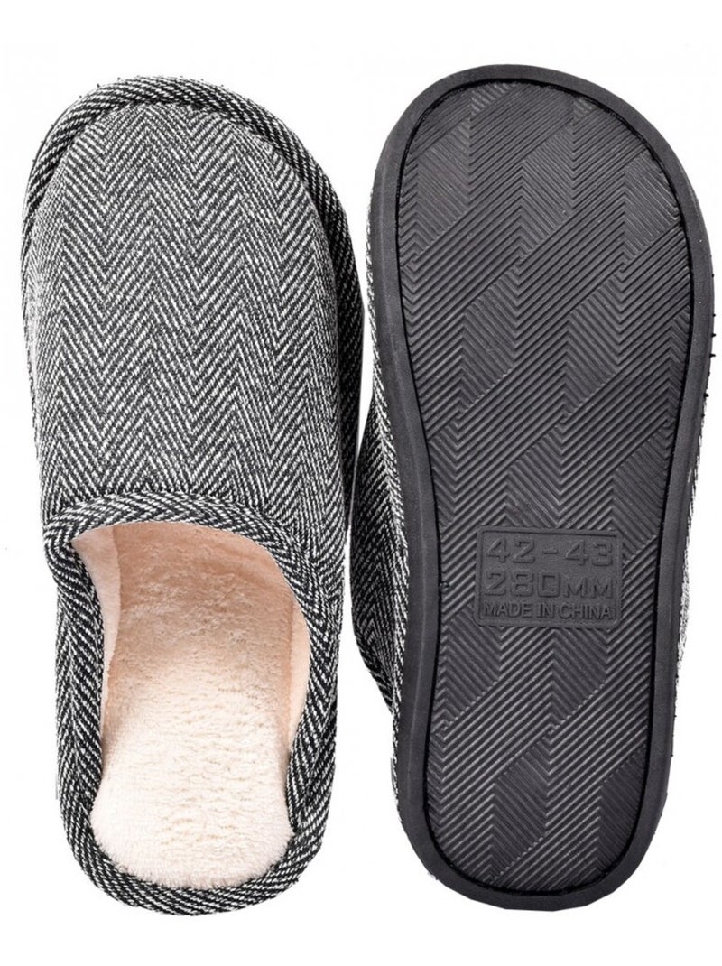 Pantoufle homme premium Gris - Kiabi