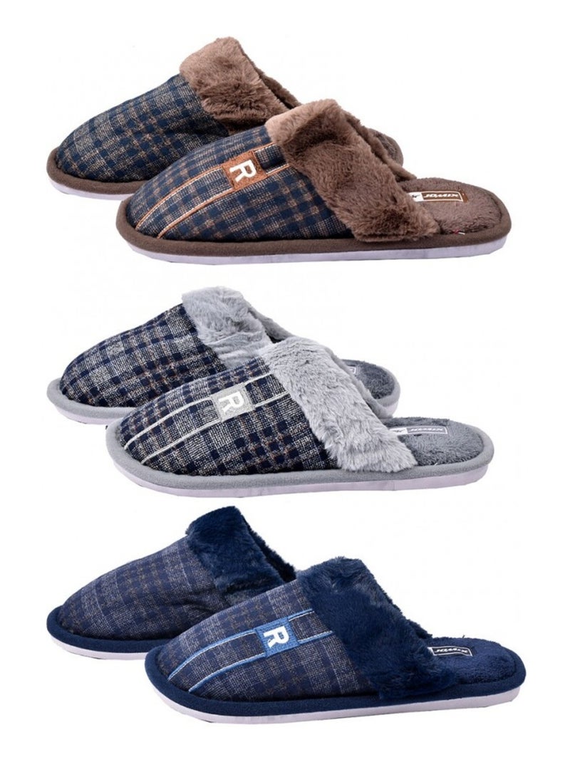 Pantoufle homme premium Marron - Kiabi
