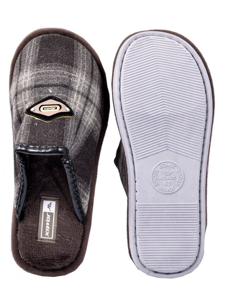 Pantoufle homme premium Marron havane - Kiabi