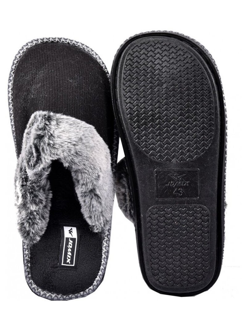 Pantoufle homme premium Noir - Kiabi