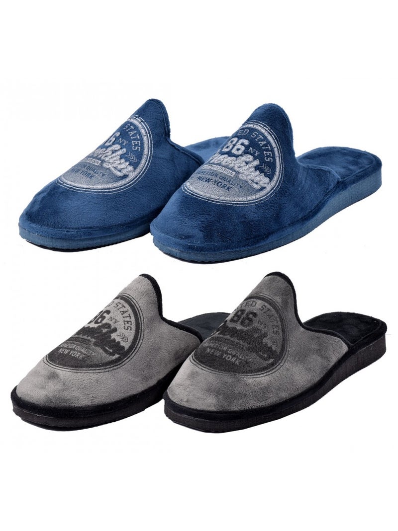 Pantoufle homme premium  pack de 2 Multicolore - Kiabi