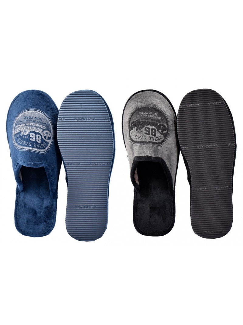 Pantoufle homme premium  pack de 2 Multicolore - Kiabi