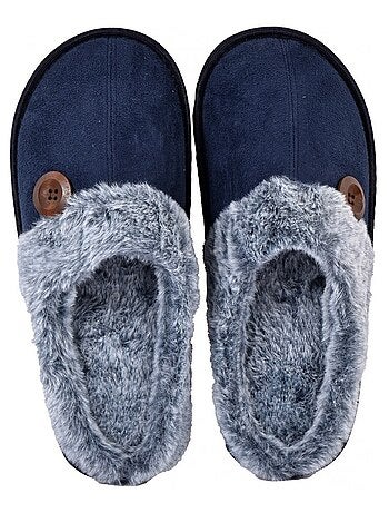 Pantoufle homme suedine