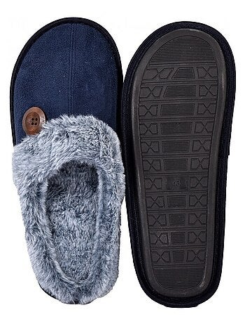 Pantoufle homme suedine