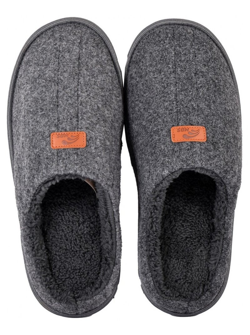 Pantoufle homme suedine Gris - Kiabi
