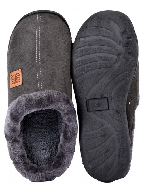 Pantoufle homme suedine - Kiabi Pantoufle homme suedine - Kiabi