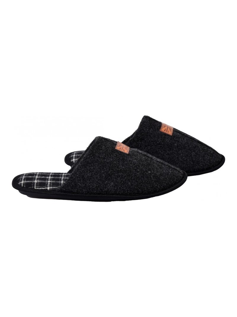 Pantoufle homme suedine Noir - Kiabi