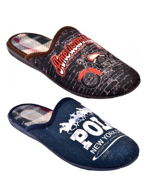 Pantoufle mule print fantaisie - Kiabi Pantoufle mule print fantaisie - Kiabi
