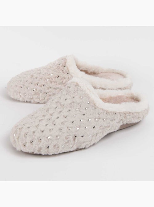Pantoufle Tissu Montevita - Kiabi Pantoufle Tissu Montevita - Kiabi
