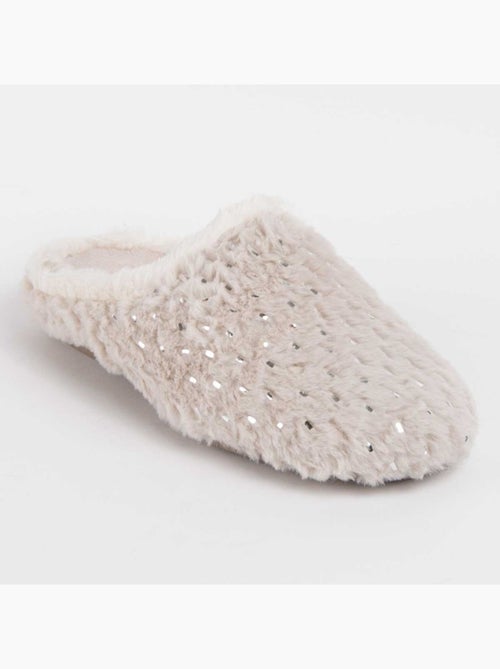Pantoufle Tissu Montevita - Kiabi Pantoufle Tissu Montevita - Kiabi