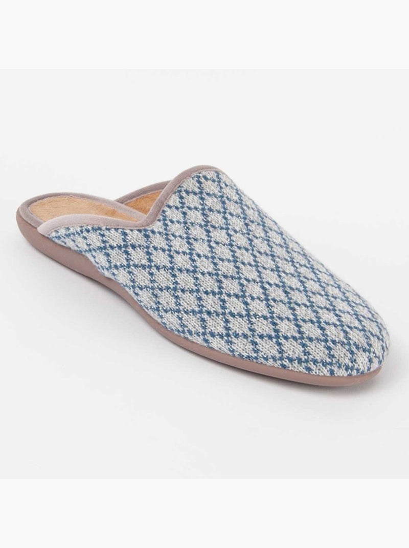 Pantoufle Tissu Montevita Bleu - Kiabi