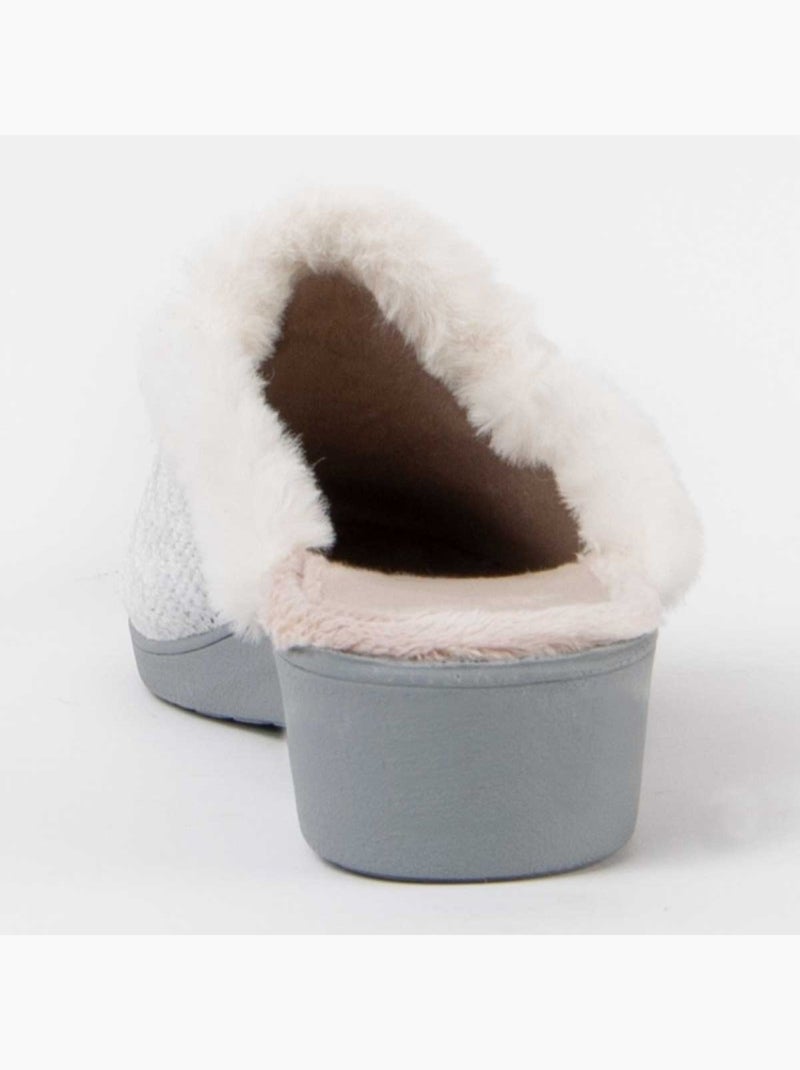 Pantoufle Tissu Montevita Gris - Kiabi