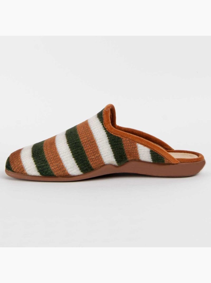Pantoufle Tissu Montevita Marron - Kiabi