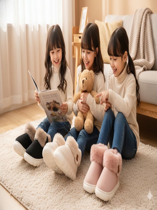 Pantoufles Bottines Fille Chaudes et Légères MP9760 - Kiabi