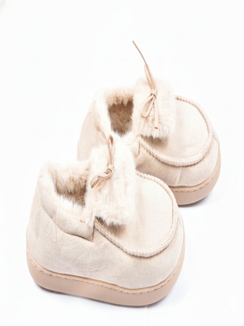 Pantoufles Charentaises femme Velours MD10154 - Kiabi Pantoufles Charentaises femme Velours MD10154 - Kiabi