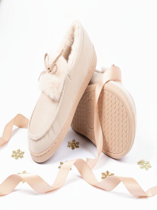 Pantoufles Charentaises femme Velours MD10154 - Kiabi Pantoufles Charentaises femme Velours MD10154 - Kiabi