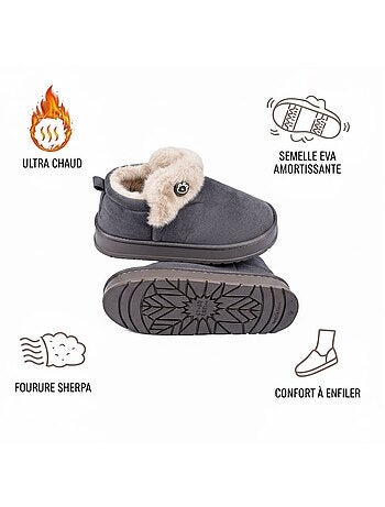 Pantoufles charentaises montantes MU10162