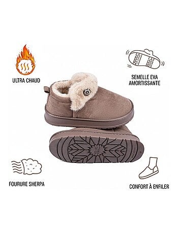 Pantoufles charentaises montantes MU10162
