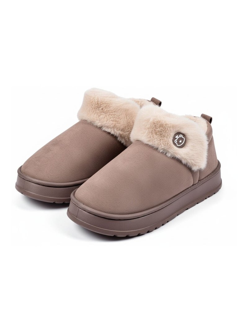 Pantoufles charentaises montantes MU10162 Marron - Kiabi