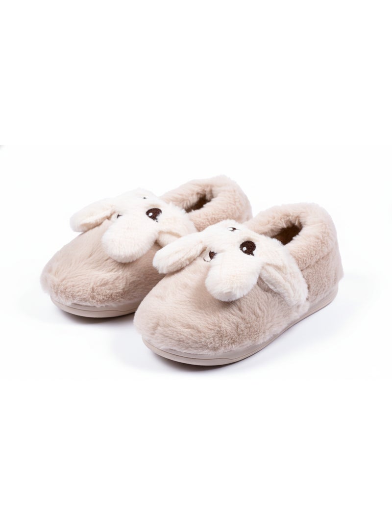 Pantoufles Enfant Animaux 3D Ultra Douces MB732831 Beige - Kiabi