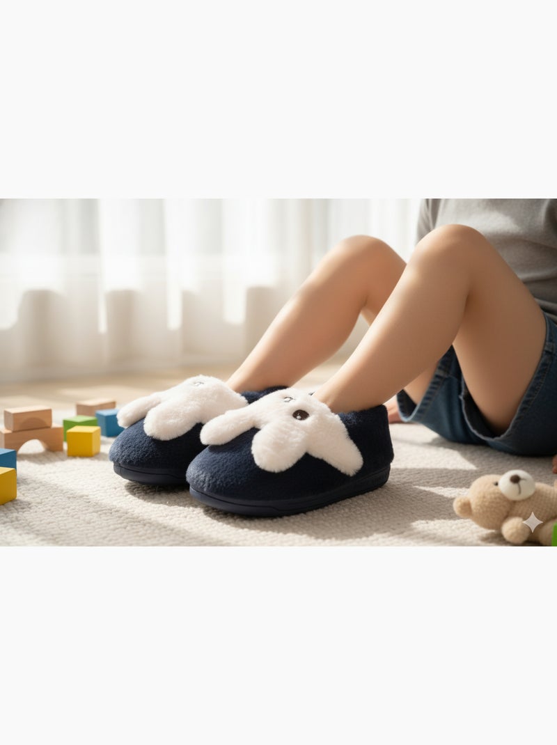 Pantoufles Enfant Animaux 3D Ultra Douces MB732831 Bleu - Kiabi