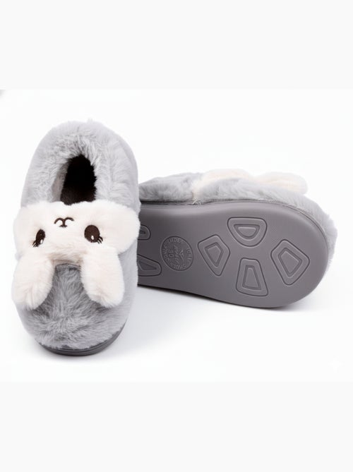 Pantoufles Enfant Animaux 3D Ultra Douces MB732831 - Kiabi