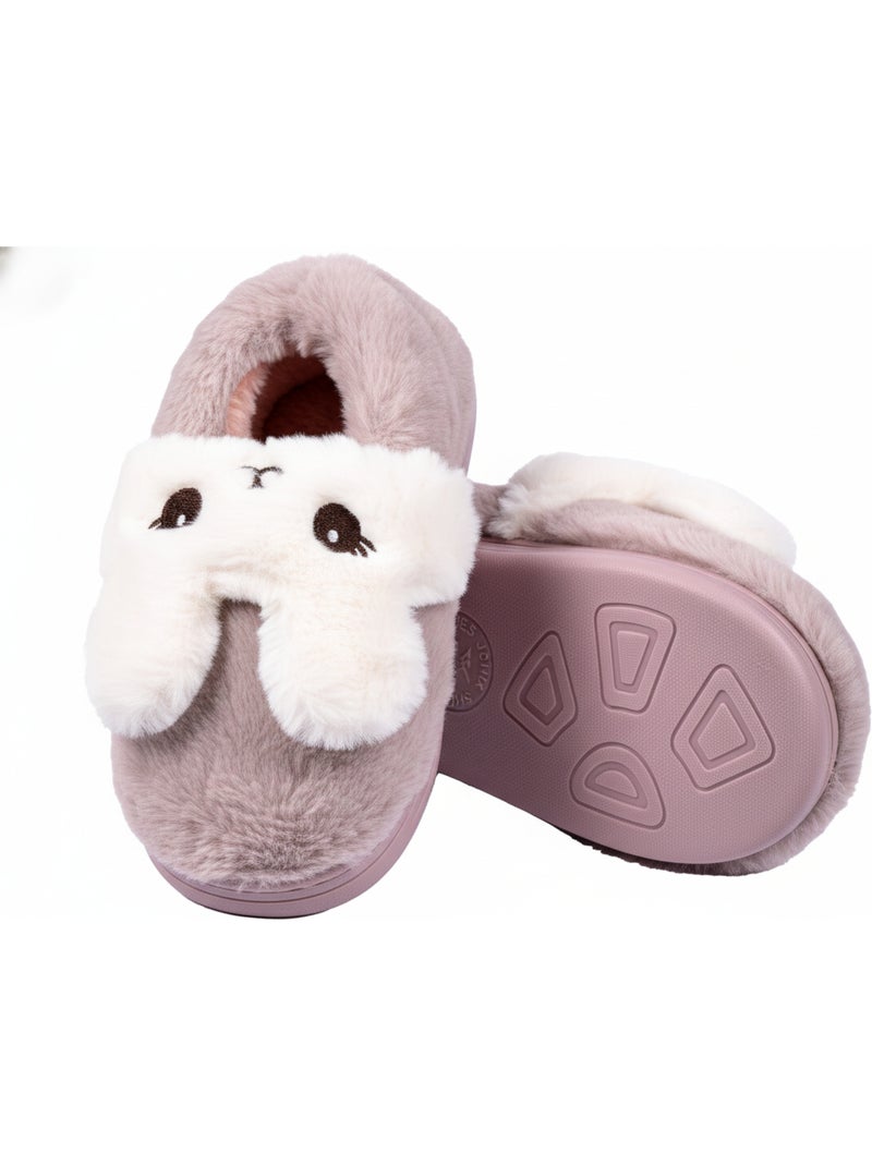 Pantoufles Enfant Animaux 3D Ultra Douces MB732831 Violet - Kiabi