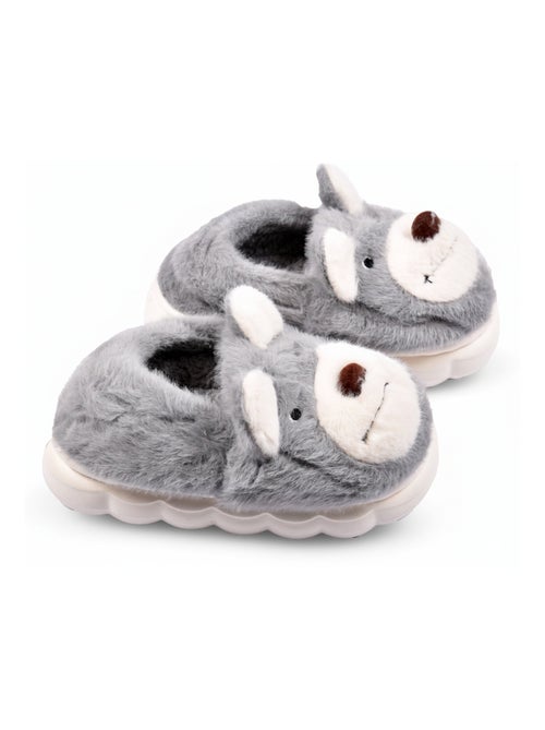 Pantoufles Enfant Animaux 3D Ultra Douces MD9758 - Kiabi