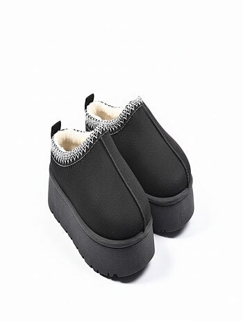 Pantoufles Femme Hiver Mule Style Scandinave MD9769