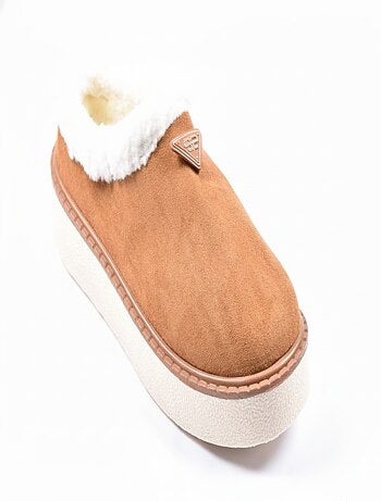 Pantoufles femme hiver mule style scandinave nd10882