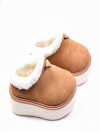 Pantoufles femme hiver mule style scandinave nd10882