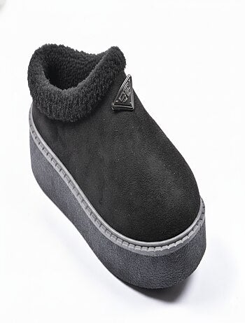 Pantoufles femme hiver mule style scandinave nd10882