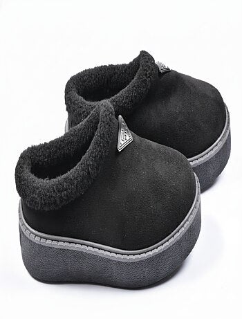 Pantoufles femme hiver mule style scandinave nd10882