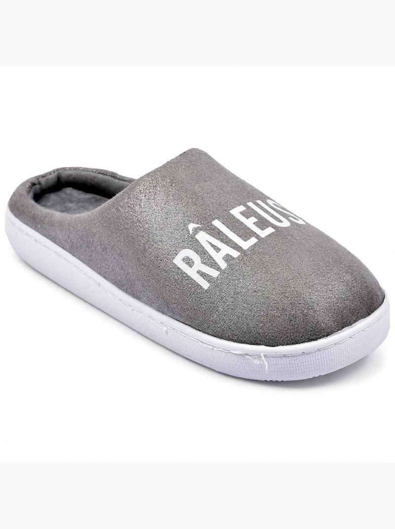 Pantoufles Femme Lurex Glitter Gris - Kiabi