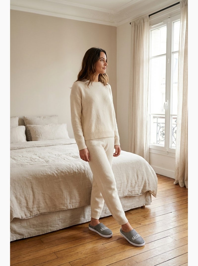 Pantoufles Femme Lurex Glitter Gris - Kiabi