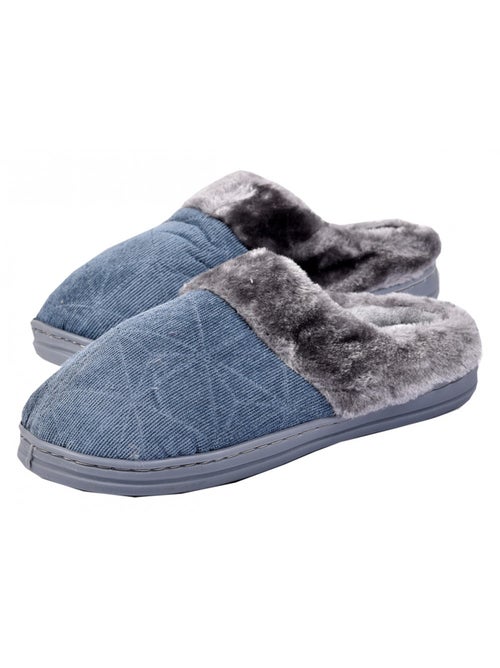 Pantoufles homme confort et qualité supérieure pack de 2 - Kiabi Pantoufles homme confort et qualité supérieure pack de 2 - Kiabi