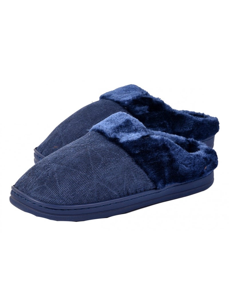 Pantoufles homme confort et qualité supérieure  pack de 2 Bleu Marron Gris - Kiabi