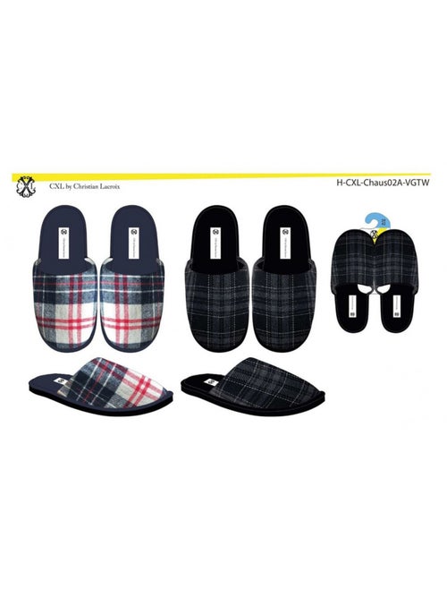 Pantoufles Homme CXL By LACROIX Pack de 2 - Kiabi Pantoufles Homme CXL By LACROIX Pack de 2 - Kiabi
