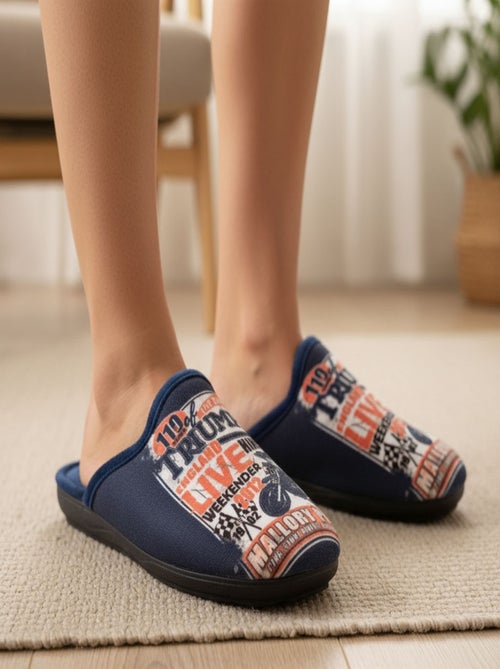Pantoufles Homme Mule Fantaisie PHOTOPRINT - Kiabi Pantoufles Homme Mule Fantaisie PHOTOPRINT - Kiabi