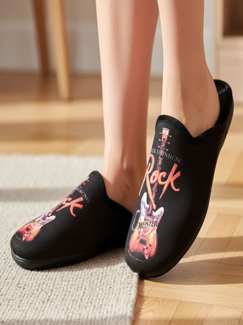 Pantoufles Homme Mule Fantaisie PHOTOPRINT - Kiabi Pantoufles Homme Mule Fantaisie PHOTOPRINT - Kiabi