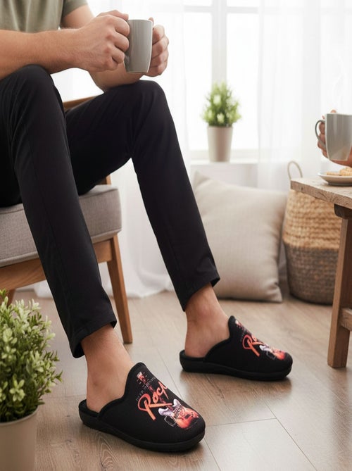Pantoufles Homme Mule Fantaisie PHOTOPRINT - Kiabi Pantoufles Homme Mule Fantaisie PHOTOPRINT - Kiabi