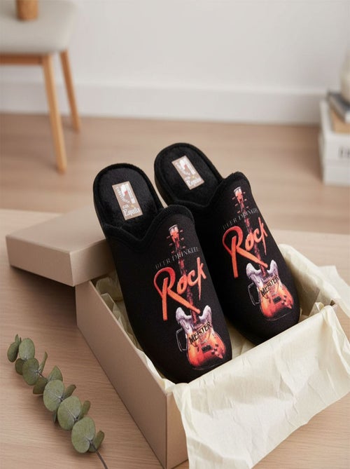 Pantoufles Homme Mule Fantaisie PHOTOPRINT - Kiabi Pantoufles Homme Mule Fantaisie PHOTOPRINT - Kiabi