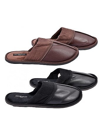 Pantoufles Homme OLIVER GRANT Pack de 2