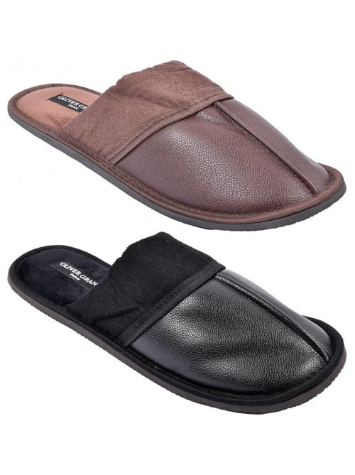 Pantoufles Homme OLIVER GRANT Pack de 2 - Kiabi Pantoufles Homme OLIVER GRANT Pack de 2 - Kiabi
