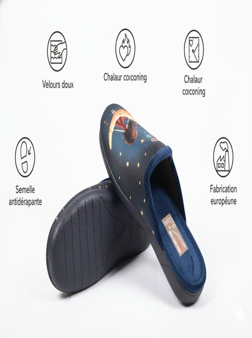 Pantoufles Mules femme PHOTOPRINT - Kiabi