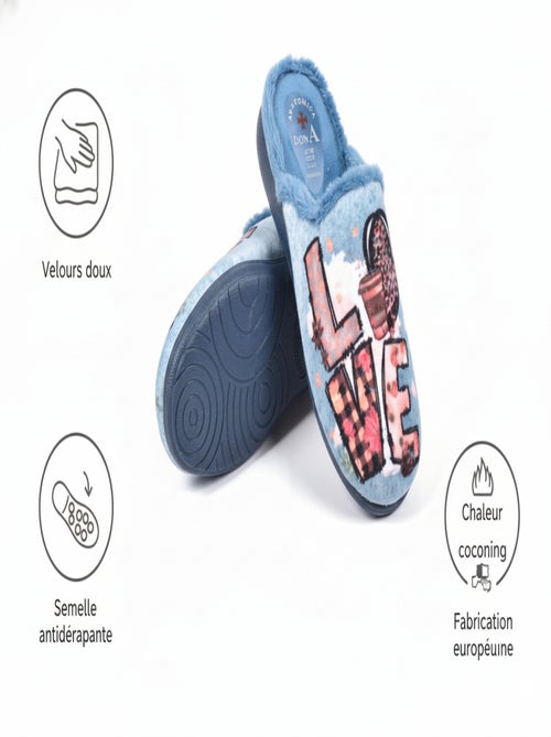 Pantoufles Mules femme PHOTOPRINT - Kiabi Pantoufles Mules femme PHOTOPRINT - Kiabi