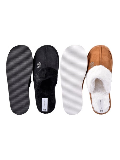 Pantoufles pour Femme CXL By LACROIX  Pack de 2 - Kiabi