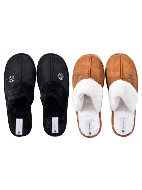 Pantoufles pour homme CXL By LACROIX Pack de 2 - Kiabi Pantoufles pour homme CXL By LACROIX Pack de 2 - Kiabi