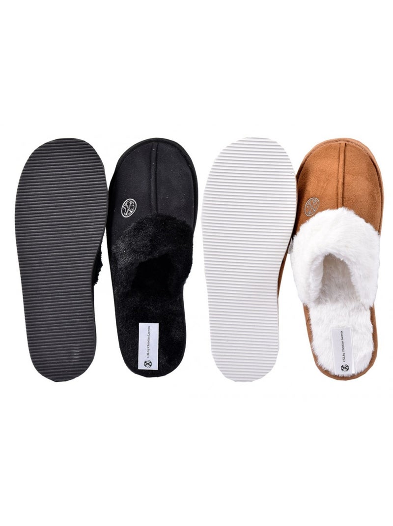 Pantoufles pour homme CXL By LACROIX  Pack de 2 Multicolore - Kiabi